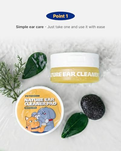 PETHROOM Nature Ear Cleaning Pads – Hypoallergenic Microfiber Pads for Dogs & Cats, Gentle Daily Ear Care that Removes Dirt & Wax Safely, 50 Count - Image 4