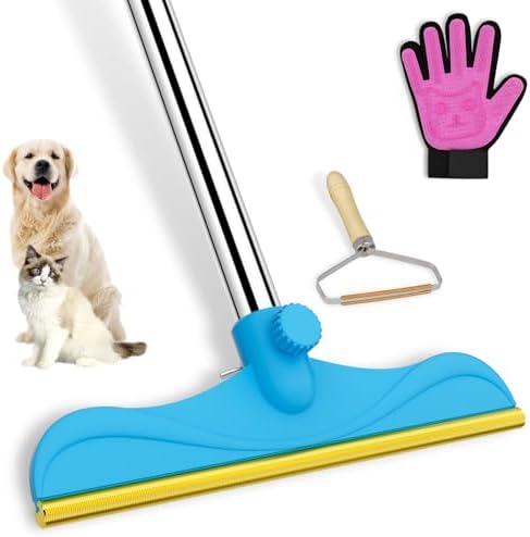 Carpet Rake for Pet Hair Removal Tool, 3 Pcs Dog Cat Hair Remover by Eaersan