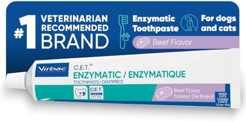 C.E.T. Enzymatic Toothpaste for Dogs and Cats, Beef, 2.5oz by Virbac