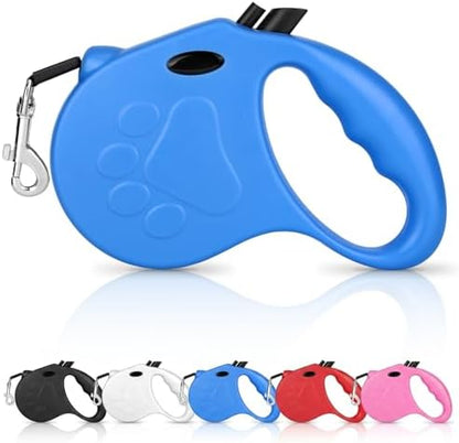 Retractable Dog Leash, 16ft Dog Walking Leash for Small Dogs up to 77lbs, Non-Slip Handle (Blue) by Yanwela