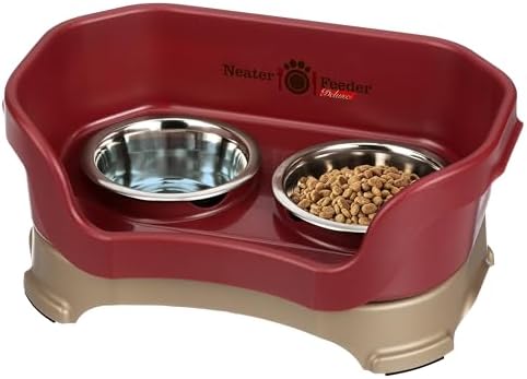 Neater Pet Brands Feeder Deluxe for Cats - Cranberry (200) by NeaterPetBrands