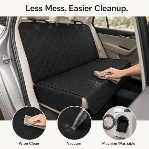 Dog Car Seat Protector, Back Seat Cover for Dogs, SUV & Car Seat Covers 52" - Image 7