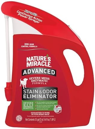 Nature's Miracle Advanced Dog Stain & Odor Eliminator Foam, 64 oz by NaturesMiracle