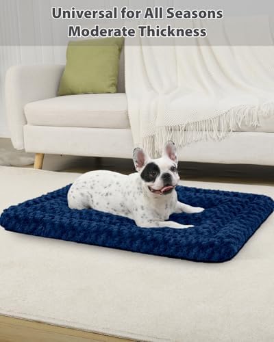 Exsnugy Washable Dog Bed Mat Large Size Fluffy Pet Crate Pad 48x30 XXL - Image 5