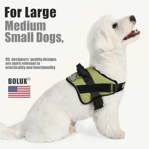 Dog Harness, No-Pull Reflective Dog Vest, Breathable Adjustable Pet Harness with Handle for Outdoor Walking - No More Pulling, Tugging or Choking - Image 5