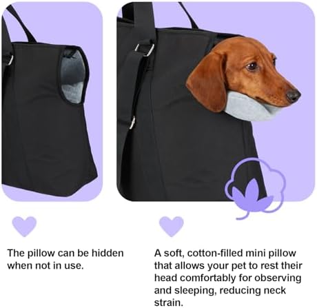 Ownpets Large Pet Carrier for Dogs Cats, 18-20lbs, Hands-Free Purse Bag - Image 4