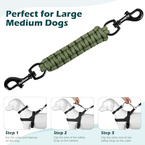 PetBonus Dog Collar Safety Clip, Handmade Prong Collar to Harness Connector - Image 6