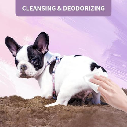 IMMHABI 600 Count Lick-Safe Dog Wipes, Lavender Plant-Based Hypoallergenic Dog Wipes for Paws, Butt, and Anal Gland Care, Cleansing & Deodorizing for Puppies - Image 3