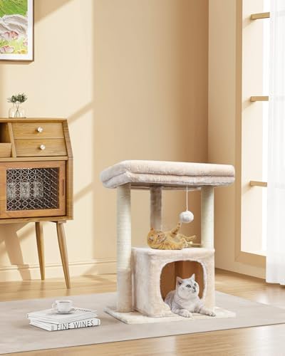 SYANDLVY 27" Cat Tree for Indoor Cats, Activity Tower with Scratching Posts - Image 2