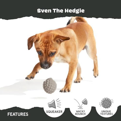 BarkBox Sven the Hedgie Rubber Dog Toy - Toy for Small Dogs - Image 3