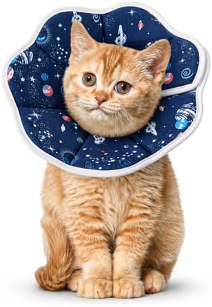 Mechpia Cat Cone Collar Soft, Cat Recovery Collar to Stop Licking, Protective Cat Neck Cone After Surgery for Small Medium Cats Kittens Puppies by Mechpia