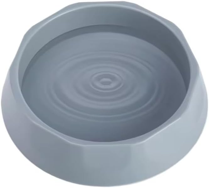 Oak & Tail Slow Feeder Dog Bowl with Removable Silicone Insert, 2-in-1 Pet Food Water Bowl, Anti-Gulping Design for Healthy Eating, Gray, Green