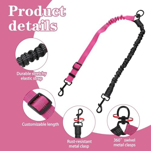 Double Dog Leash, 360° Swivel No Tangle Dual Lead for Two Size Dog - Image 4