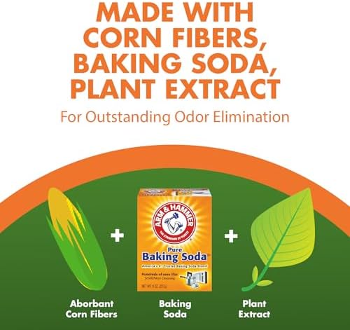 ARM & HAMMER Naturals Clumping Cat Litter, Multi Cat, 18 lbs - Image 2