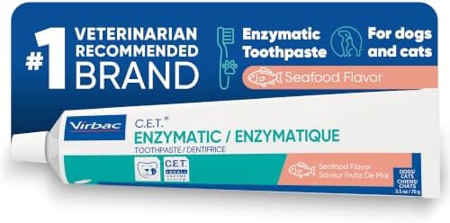 C.E.T. Enzymatic Toothpaste for Dogs and Cats, Seafood, 2.5oz by Virbac