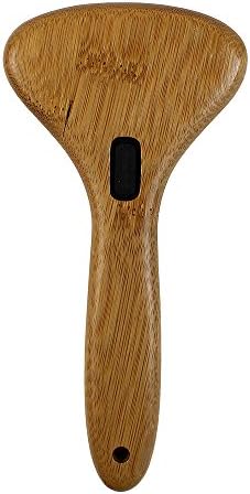 Bamboo Groom Dematting Rake with Stainless Steel Serrated Blades for Pets, Large - Image 3