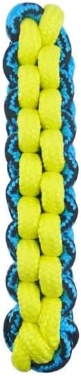 Braided Paracord Rope Dog Toy Tough Fetch Stick Chew Tug Choose Color 10 1/4" (Pink/Green)
