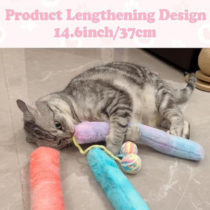 Cat Kicker Toy Large 3pcs, Cat Catnip Toys with Bell - Image 2
