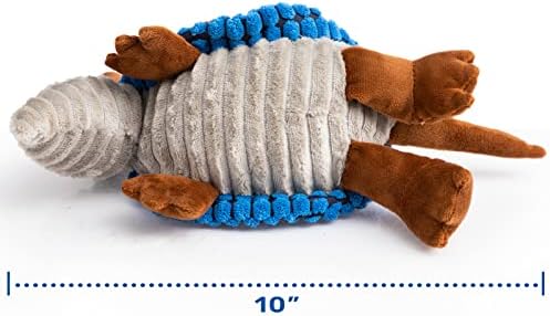 Hollypet Armadillo Squeaky Puppy Dog Toys for Small Medium Dogs, 8" - Image 2