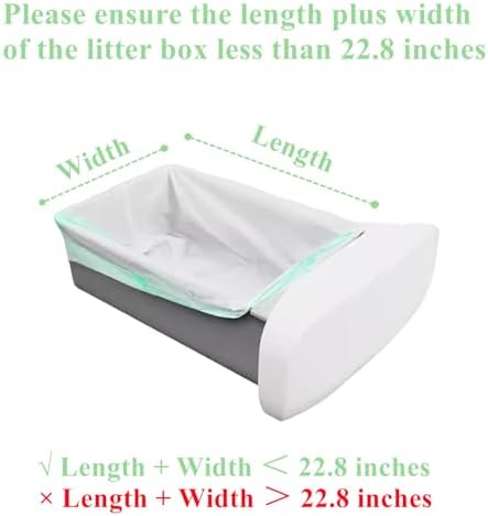 Cat Litter Bags for Automatic Litter Box Large– Self-Cleaning Litter Box Liners Compatible with L-Robot, PURA Max & X,P9902, PETKET, 20 Count – Durable & Easy to Use - Image 2