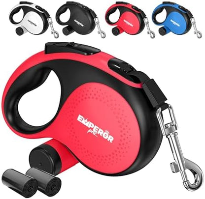 Emperor Pets Retractable Dog Leash, 26 ft, Up to 110lbs, Red -BR26 by EmperorPets