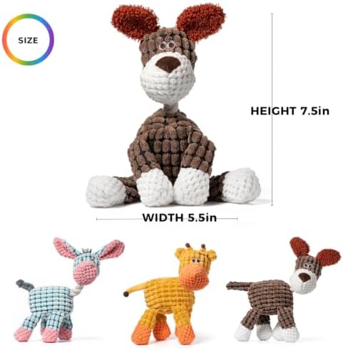 3 Pack Dog Toys Squeaky, Durable Stuffed Plush Puppy Chew Toy - Image 6