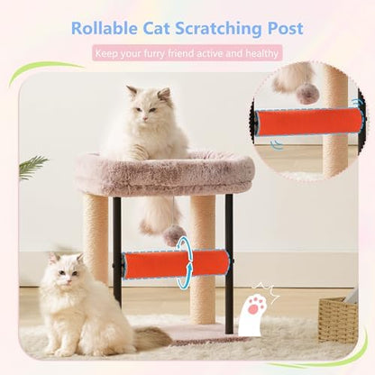 Hey-brother Cat Tree, Sturdy Tower with Sisal-Wrapped Columns, MPJ010SMU - Image 7