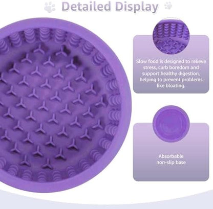 Dog Slow Feeder Lick Bowl, Freeze Lick Mat with Suction Cup - Image 6