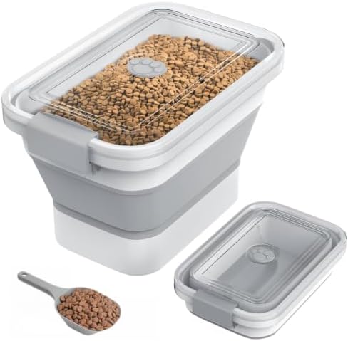 10-13Lbs Airtight Dog Food Storage Container,Collapsible Dog Food Container by DDMOMMYCOLLAPSIBLEFOODSTORAGECONTAINERFAMILY