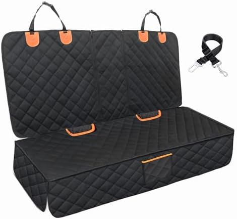 Dog Car Seat Cover for Back Seat Bench Cover, Compatible for Armrest 100% Waterproof & Nonslip Backseat Protector for Pet （Standard） by EasyHaWei