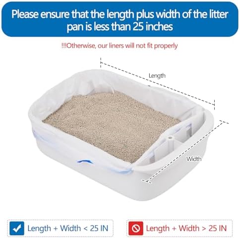 60 Counts Automatic Litter Box Bags, Litter Box Robot 4/5 Waste Bags - Image 3
