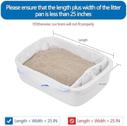 60 Counts Automatic Litter Box Bags, Litter Box Robot 4/5 Waste Bags - Image 3
