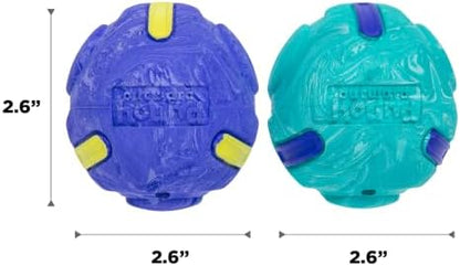 Outward Hound FlyFetch Rubber Fetch Ballz Dog Toy, Bounces & Floats, Launcher Compatible, 2.6", 2-Pack - Image 6