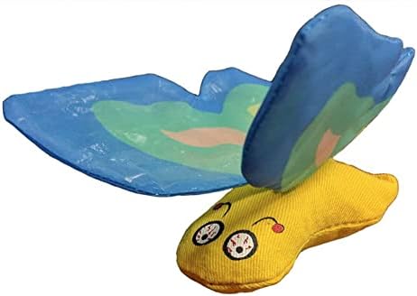 Yeowww! Duckyworld 100% Organic Flower Leaf Catnip Cat Toy Butterflies (1 Toy, Blue) by YeowwwCatnip