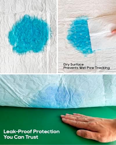 Honey Care All-Absorb, Small 17.5" x 23.5", 120 Count, Dog and Puppy Training Pads, Ultra Absorbent and Odor Eliminating, Leak-Proof 5-Layer Potty Training Pads with Quick-Dry Surface, Blue, A05 - Image 4
