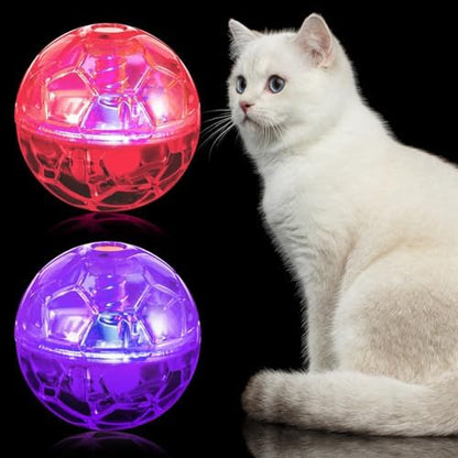 Sratte 2 Pcs Light up Cat Balls Ghost Hunting Motion, Pink, Purple by Sratte