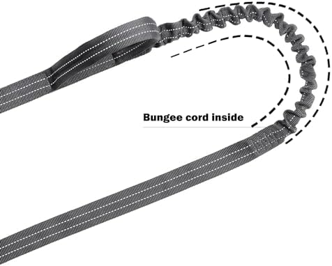 ICEFANG Tactical Dog Leash with Quick-Release Metal Clasp,Bungee-Dog Lead - Image 5