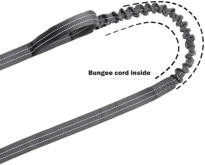 ICEFANG Tactical Dog Leash with Quick-Release Metal Clasp,Bungee-Dog Lead - Image 5