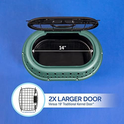 Petmate Top Load Plastic Cat Kennel, One-Door, 19in, Purple - Image 5