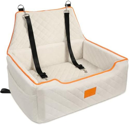XIEEAOZEE Dog Car Seat for Large/Medium Pet Under 55Lbs or 2 Small Dogs by XIEEAOZEE