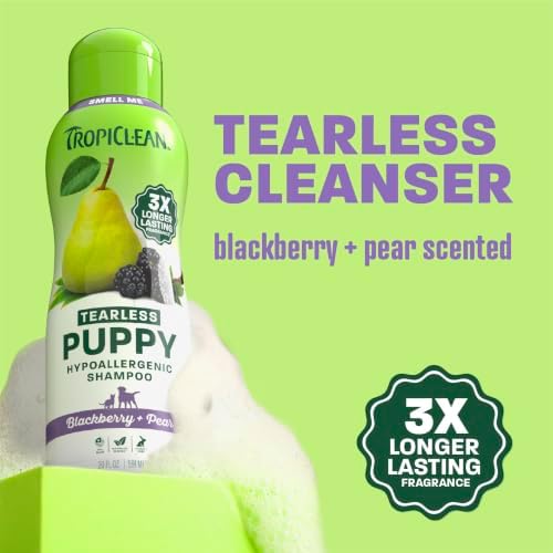 TropiClean Tearless Puppy Shampoo, 3X Long-Lasting Scent, 20oz - Image 2