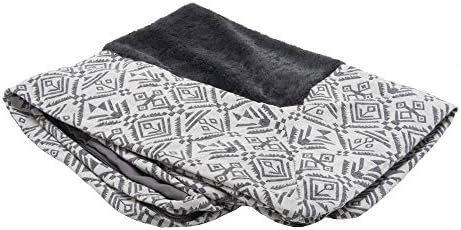 Furhaven Replacement Dog Bed Cover Plush & Southwest Kilim Décor Sofa-Style, Machine Washable - Boulder Gray, Jumbo Plus (XX-Large) by FurHaven