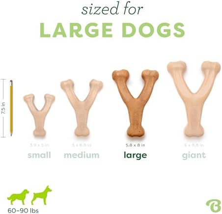 Benebone Wishbone Durable Dog Chew Toy for Aggressive Chewers, Made in USA, Large, Real Chicken Flavor - Image 4