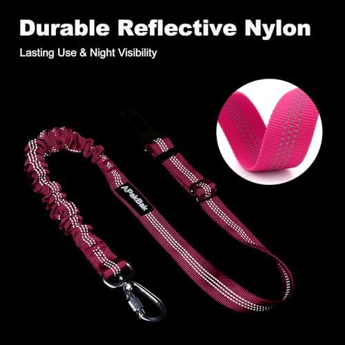 Dog Seat Belt for Car, Car Harness with Locking Aluminum Hook - Image 5