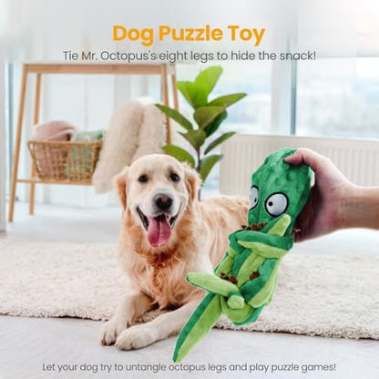 HGB Squeaky Dog Toys No Stuffing Octopus Crinkle for Large Medium Small Dog - Image 5