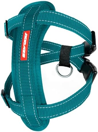 EzyDog Chest Plate No Pull Dog Harness, Escape Proof - Small, Teal by EzyDog