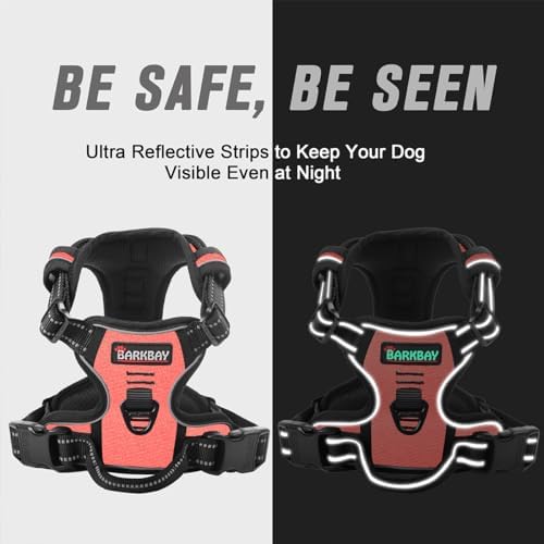 BARKBAY Dog Harness No Pull for Large Dogs Front Back Clips,Dog Vest - Image 5