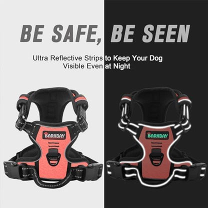BARKBAY Dog Harness No Pull for Large Dogs Front Back Clips,Dog Vest - Image 5