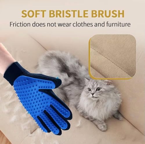 Pet Hair Remover Gloves Upgraded and Efficient (Right Hand) - Gentle Shedding Brushes for Dogs, Cats & Horses with Long and Short Hair - Right Hand 1pc - Image 7