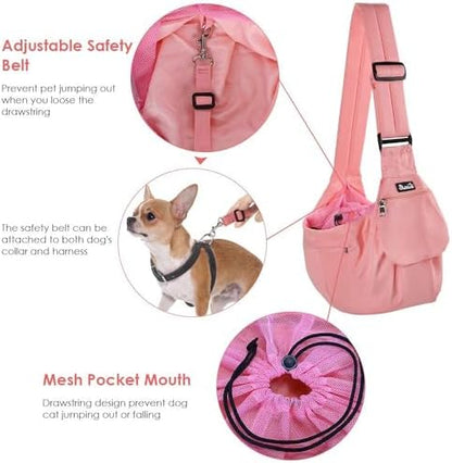 SlowTon Pet Carrier, Hard Bottom Support & Adjustable Padded Shoulder Strap - Image 4